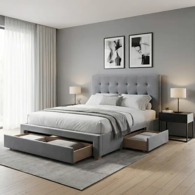 Posteľ Elsa CFF007-2 grey 160/200,9