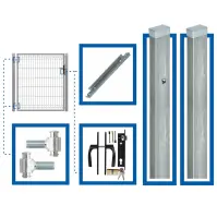 Komplet Bránka ľavá 3D 1,00 m h (1,20) ZN