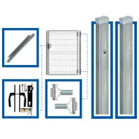 Komplet Bránka pravá 3D 1,00 m h (1,50) ZN