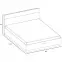 Posteľ  140 Dentro DT-02 biely/dub styrling,3