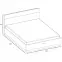 Posteľ  160 Dentro DT-02 biely/dub styrling,3