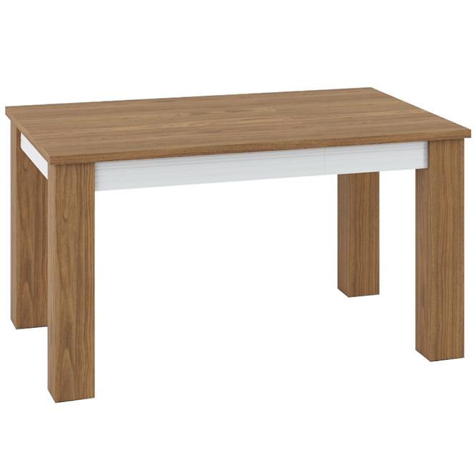 Rozkladací stôl 101/181x89cm Dallas 1501 Orech/Biely lesk/Biely