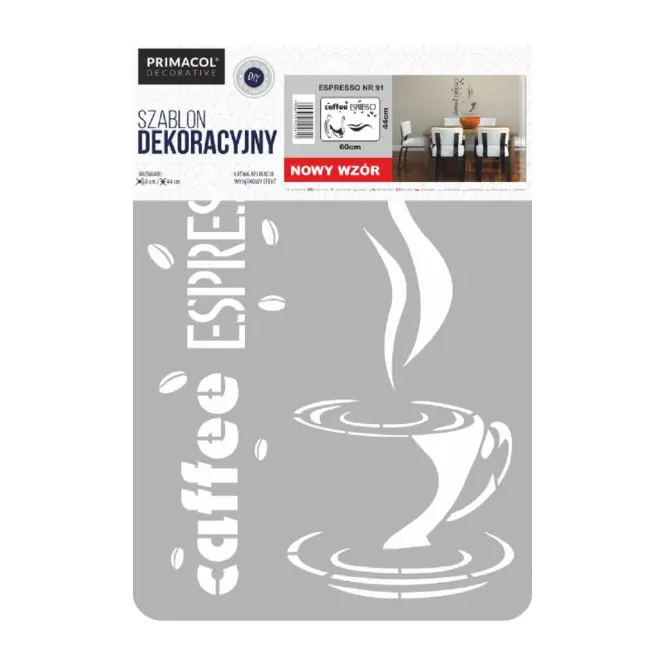 Dekoračná šablóna XXL  EXPRESSO