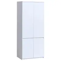 Skriňa Arca 80 cm – biela arktická, štvordverová