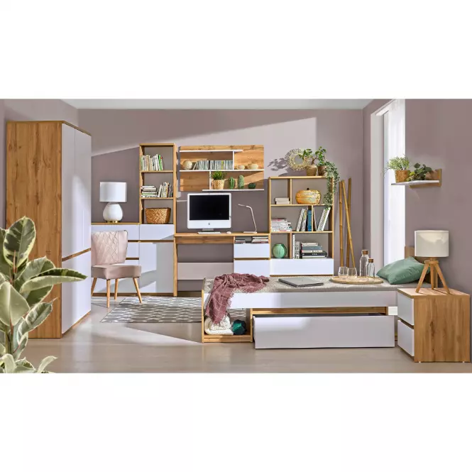 Komoda Arca 3D AR6 Dub Wotan/Biely