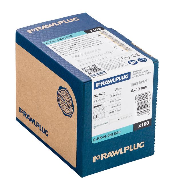 Rawlplug hmoždinka rýchlej montáže FX-N-06L040/100,2