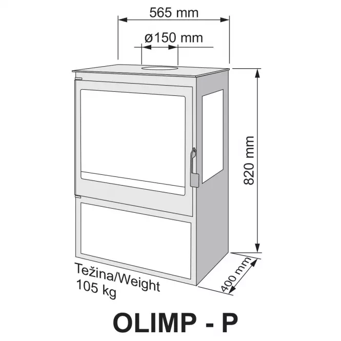 Krbové kachle Olimp 10 kW