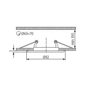 Bodové stropné svietidlo Argus CT-2114-BR/M