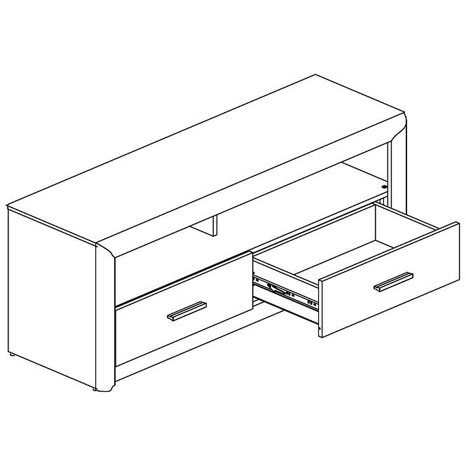 TV stolík 138 Castel 13 Sonoma/hľuzovka