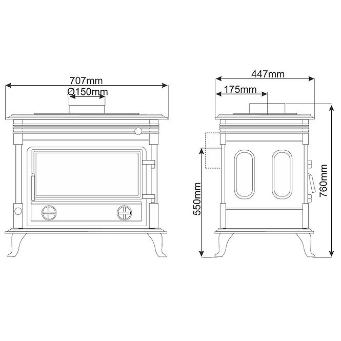 Krbové kachle Asti 10kW