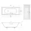 Vaňa Quadro Slim 155/70 + nohy,2