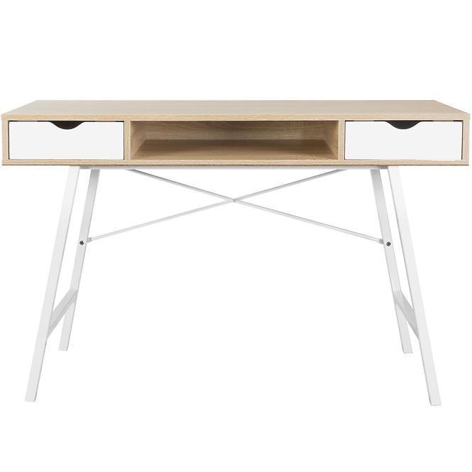 Písací stôl Nordic sonoma/ biely
