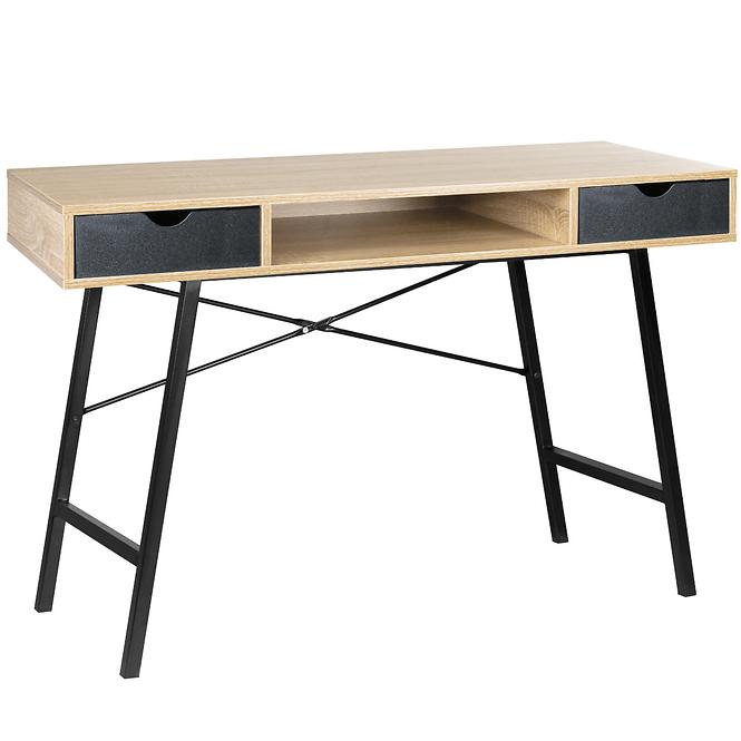 Písací stôl Loft sonoma/ cierny