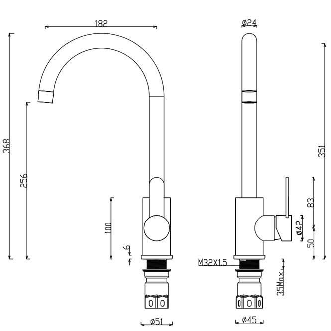 Korsyka Batéria drezová Inox,2