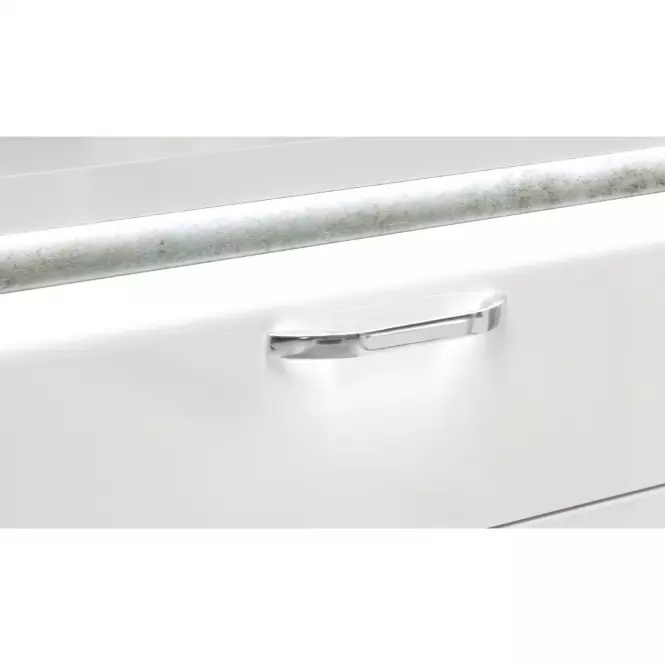 Vešiaková stena Bugd01-C670 biely lesk