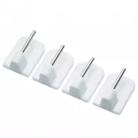 Nalepovací háčik na vitrážovú tyč 4 ks