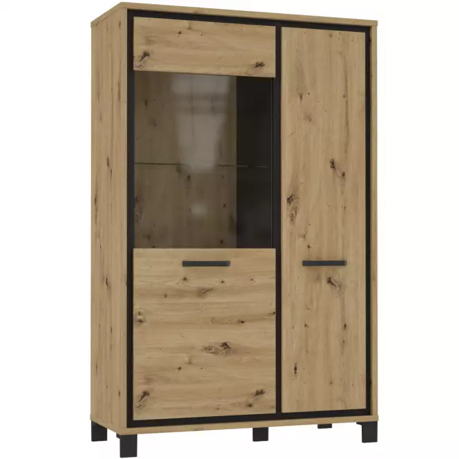 Vitrína L Trondheim 2D TDHV622L Dub Artisan