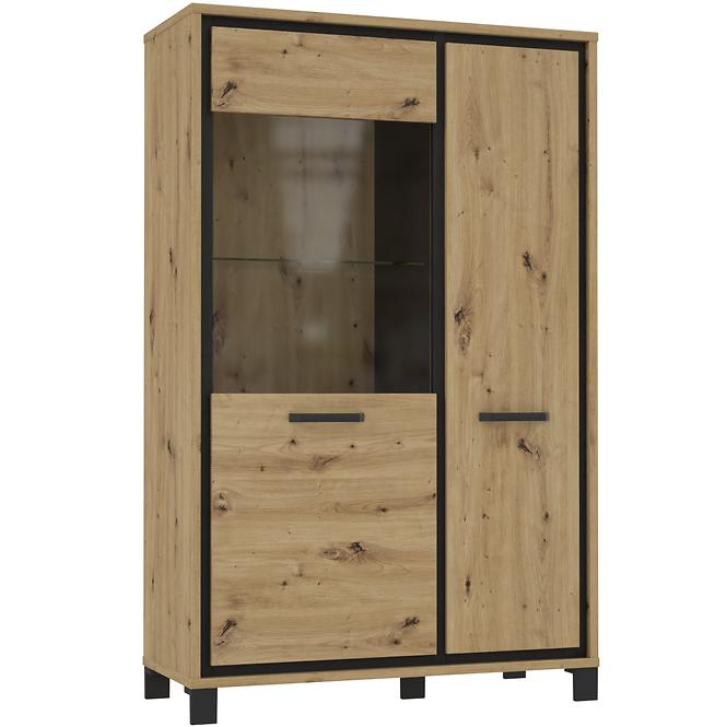 Vitrína L Trondheim 2D TDHV622L Dub Artisan