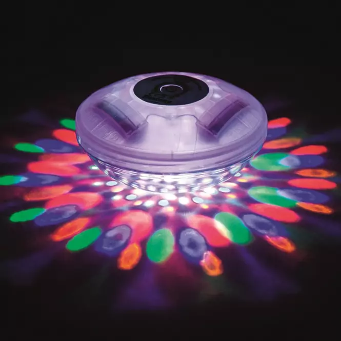 Plávajúce LED bazénové svetlo 4 farby 58419,9