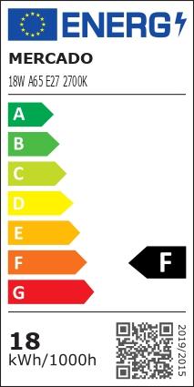 Žiarovka LED EM 18W A65 E27 2700K