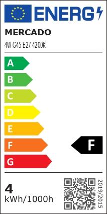 Žiarovka LED EM 4W G45 E27 4200K