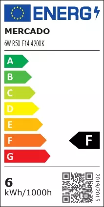Žiarovka LED EM 6W R50 E14 4200K,4