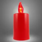 LED sviečka  červená - červený plameň