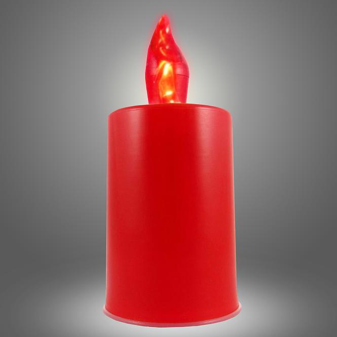 LED sviečka  červená - červený plameň