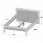 Posteľ Snow 146X200 SNWL14 biely mat,4