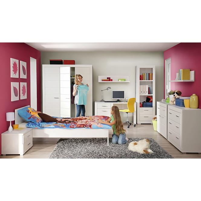 Posteľ Snow 146X200 SNWL14 biely mat