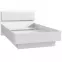 Posteľ Snow 126X200 SNWL222 biely mat