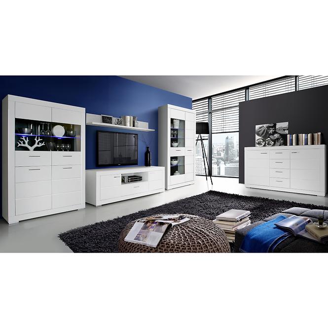 Regál Snow SNWR72 biely mat,4
