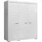 Skriňa Snow 3D SNWS83 biely mat,3