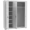 Skriňa Snow 3D SNWS83 biely mat,4