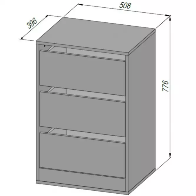 Komoda do vnútra skriň SNWK83-120