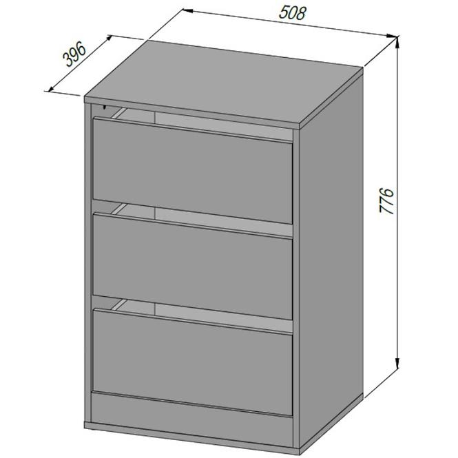 Komoda do vnútra skriň SNWK83-120