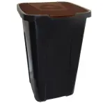 Odpadkový kôš 50 L na triedenie hnedý