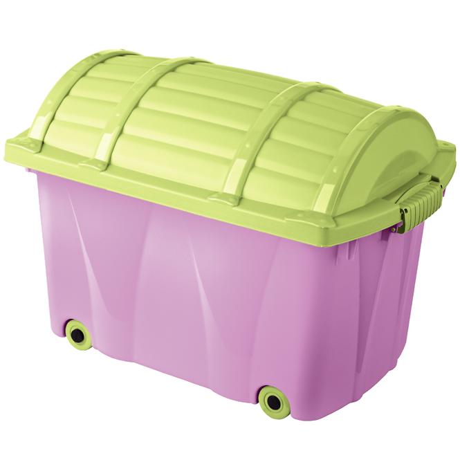 Úložný box s kolieskami a vekom 