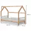 Posteľ DOMEK 200X90 borovica,3