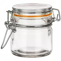 Sklenená nádoba s uzáverom LINA 150 ml oranžová
