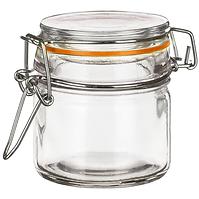 Sklenená nádoba s uzáverom LINA 150 ml oranžová