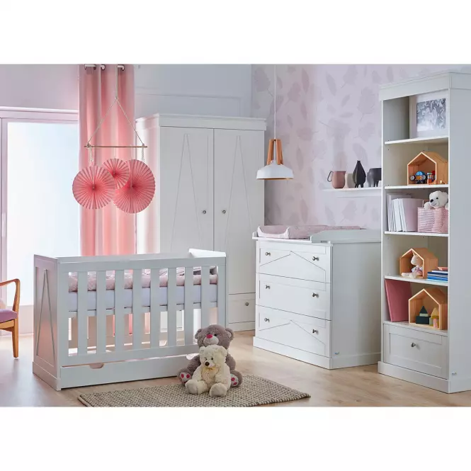 Detská postieľka Marie 120x60 biela