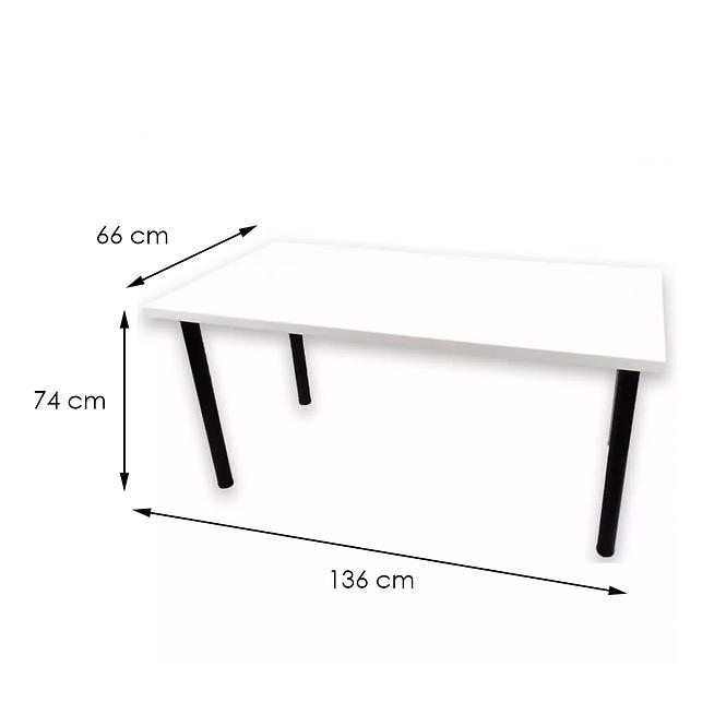 Písací Stôl Pre Hráča 136x66x18 Model 0 Biely Low