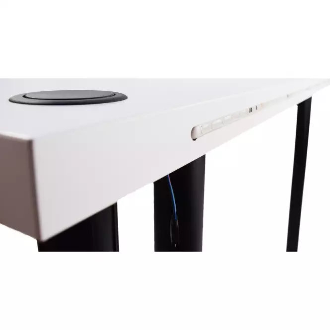 Písací Stôl Pre Hráča 136x66x28 Model 2 Biely Low,3
