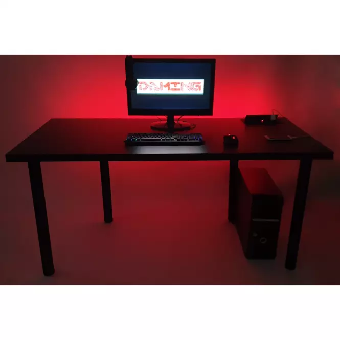 Písací Stôl Pre Hráča 160x80x36 Model 2 čierna Top,3