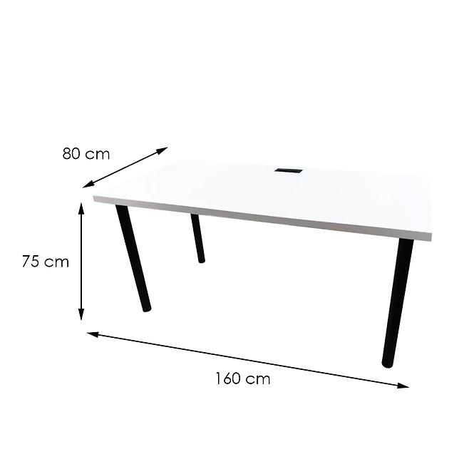 Písací Stôl Pre Hráča 160x80x36 Model 2 Biely Top