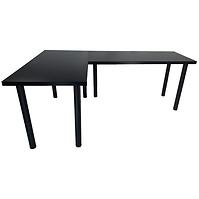 Písací Stôl Pre Hráča Narożne 2x 136x66x18 Model 0 čierna Low