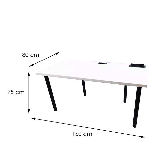 Písací Stôl Pre Hráča 160x80x36 Model 3 Biely Top