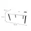 Písací Stôl Pre Hráča 160x80x36 Model 3 Biely Top,2
