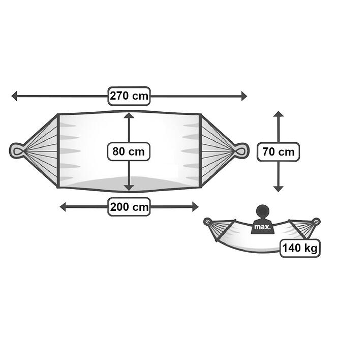 Hojdacia sieť  pruhy 200x80,2